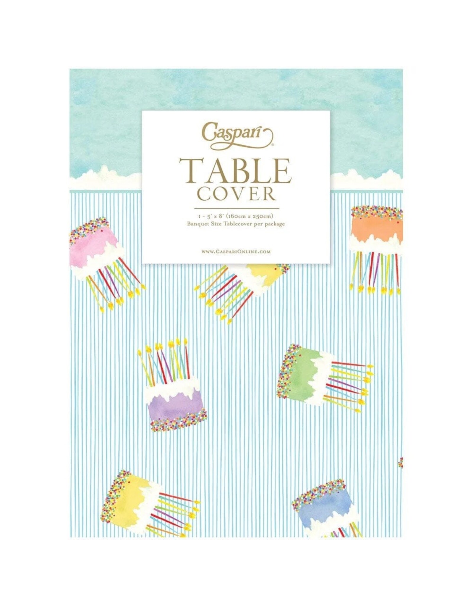 Caspari Paper Linen Table Covers | Birthday Cake Frosting