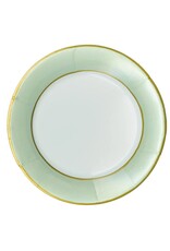 Caspari Luxury Paper Dinner Plates 8pk Round Watercolor Celadon