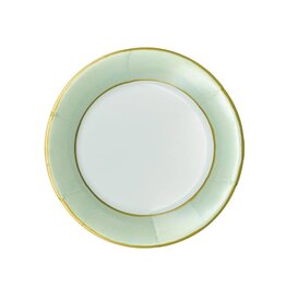 Caspari Luxury Paper Salad-Dessert Plates 8pk Round Watercolor Celadon