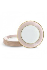 Caspari Luxury Paper Salad-Dessert Plates 8pk Round Watercolor Petal Pink