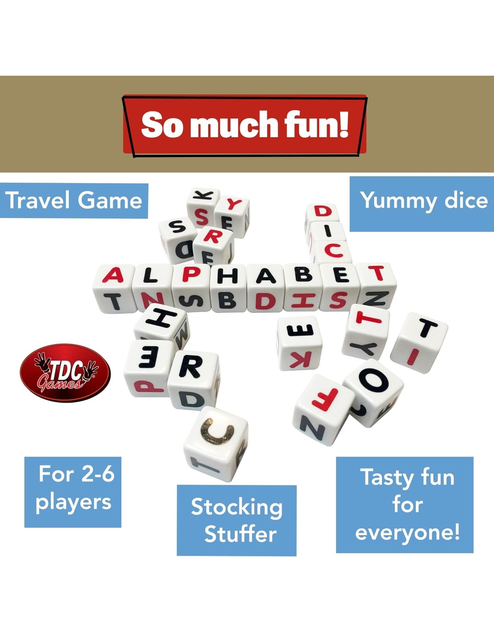 TDC Games Campbell's Alphabet Dice Word Game