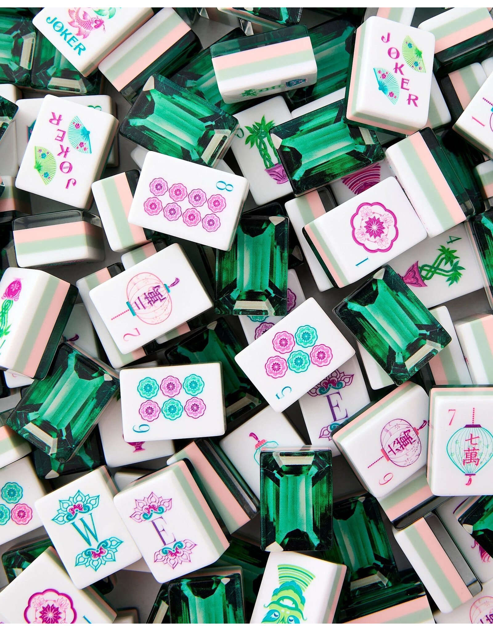 Oh My Mahjong Emerald Mahjong Tiles Set American Mahjong Game