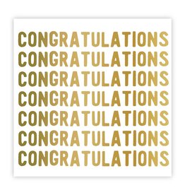 Slant Paper Cocktail Beverage Napkins 20ct Congratulations