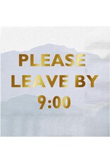 Slant Paper Cocktail Beverage Napkins 20ct Leave By Nine