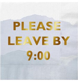 Slant Paper Cocktail Beverage Napkins 20ct Leave By Nine