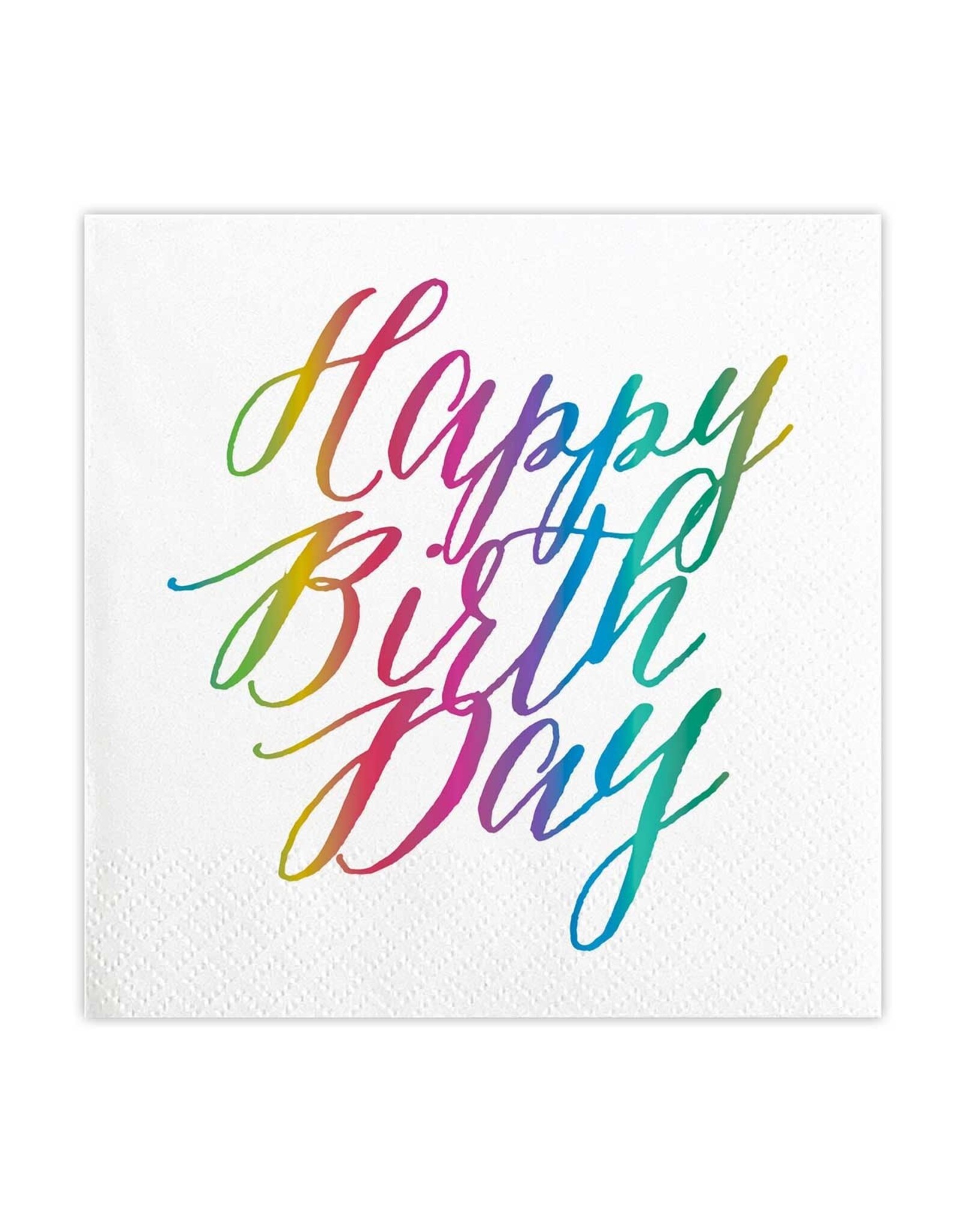 Slant Paper Cocktail Beverage Napkins 20ct Birthday Happy Birth Day