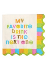 Slant Paper Cocktail Beverage Napkins 20ct My Favorite Drink Is The Next One