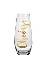 Slant Cheers Champagne Glass 10oz 1ct