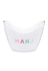 Slant Mahjong Party Acrylic Beverage Ice Bucket w MAHJ