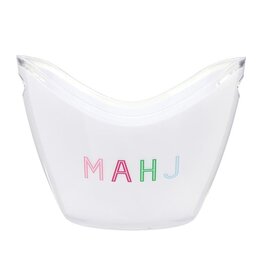 Slant Mahjong Party Acrylic Beverage Ice Bucket w MAHJ