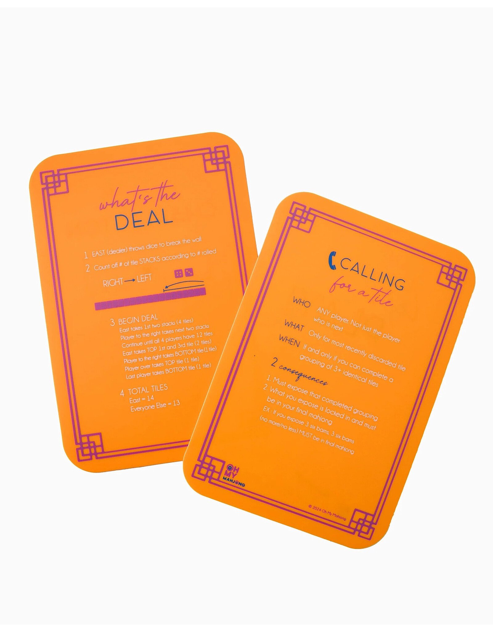 Oh My Mahjong Sunset STARTER KIT American Mahjong Game Set