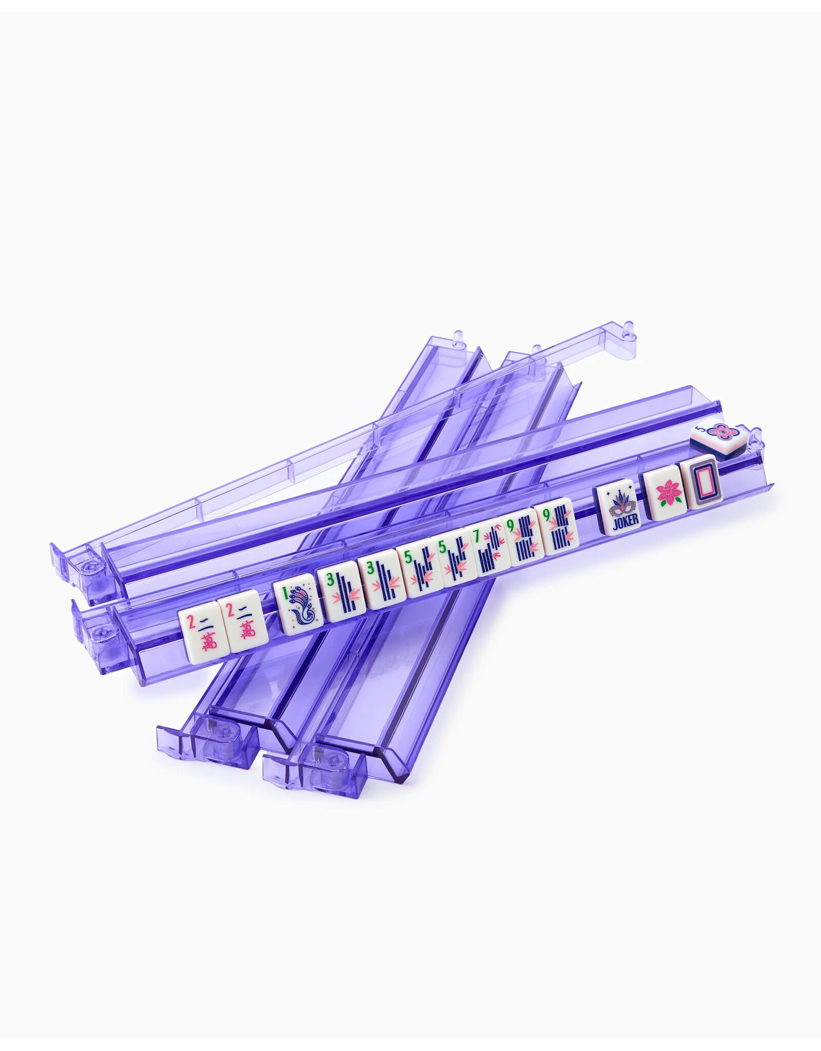 Oh My Mahjong Lilac Rack N Pusher Set For American Mahjong Tiles