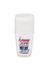 Slant Frost Cups 16oz 8ct Happy 4th of July
