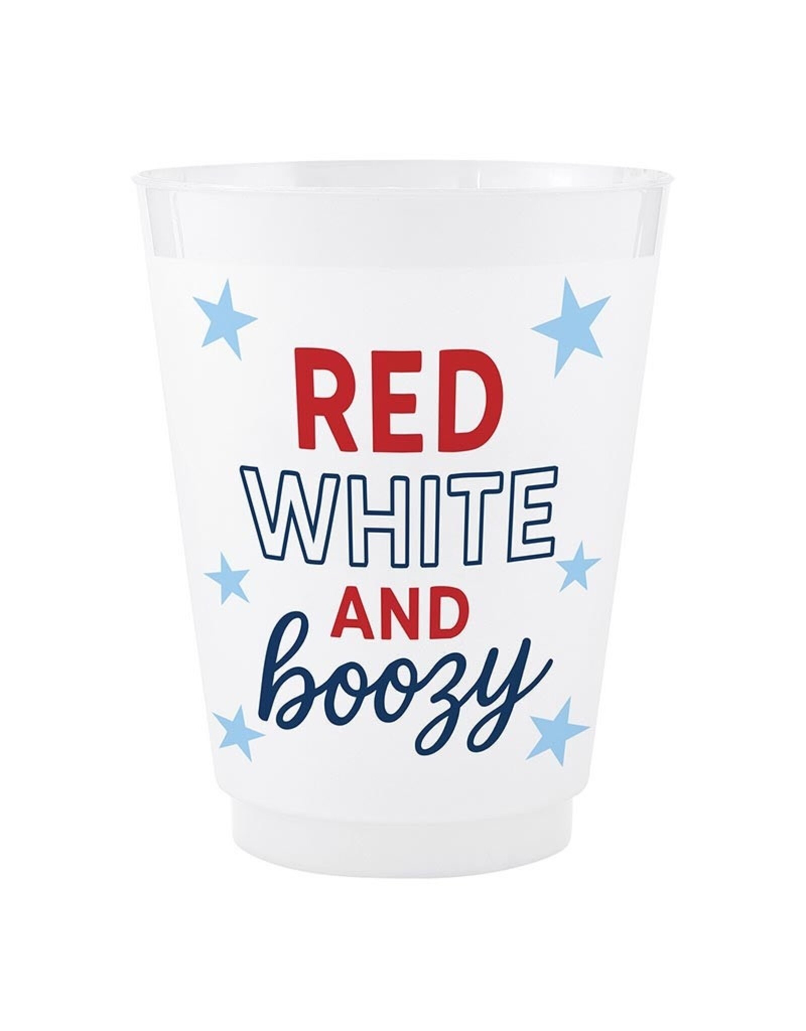 Slant Frost Cups 16oz 8ct Red White And Boozy