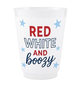 Slant Frost Cups 16oz 8ct Red White And Boozy
