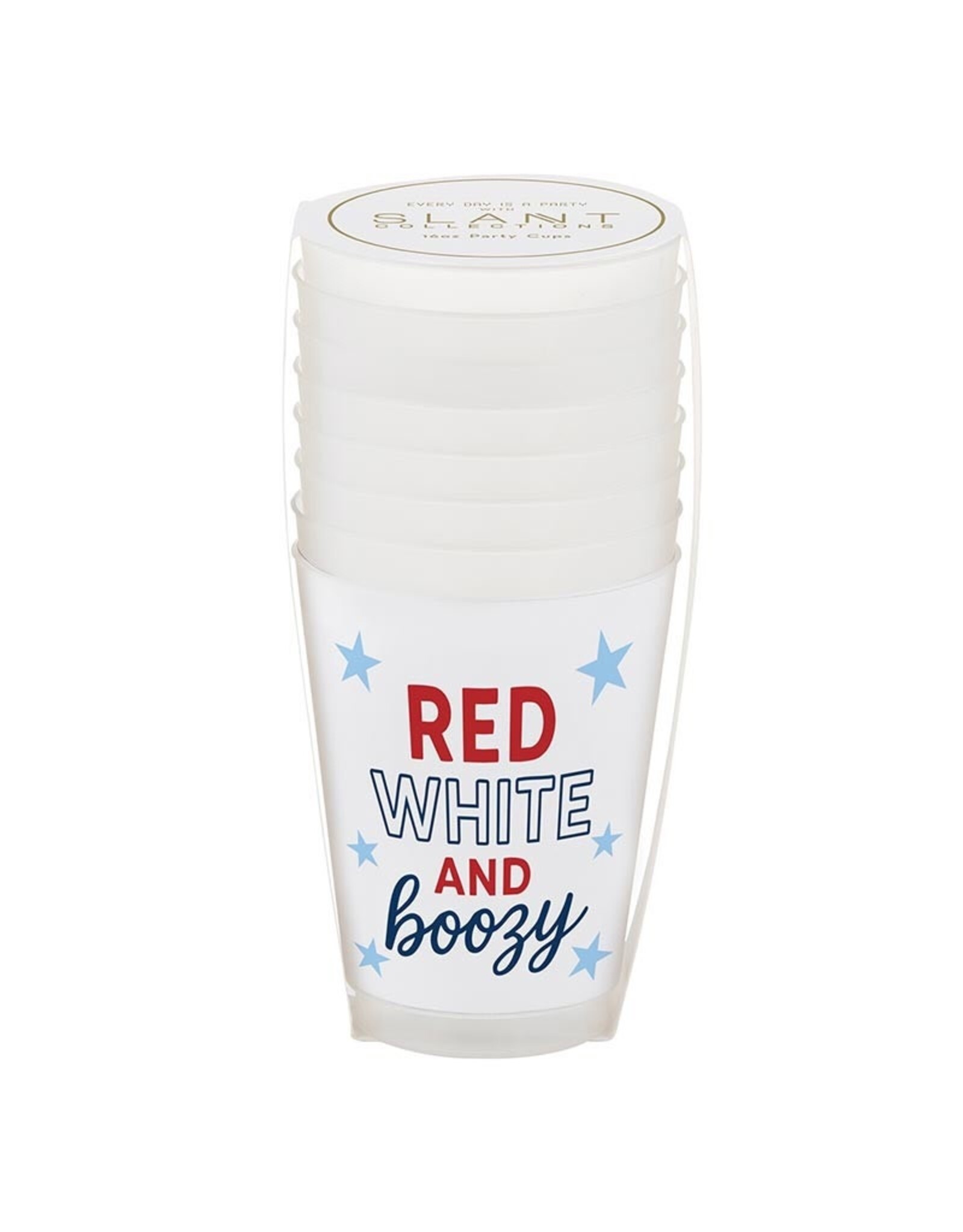 Slant Frost Cups 16oz 8ct Red White And Boozy