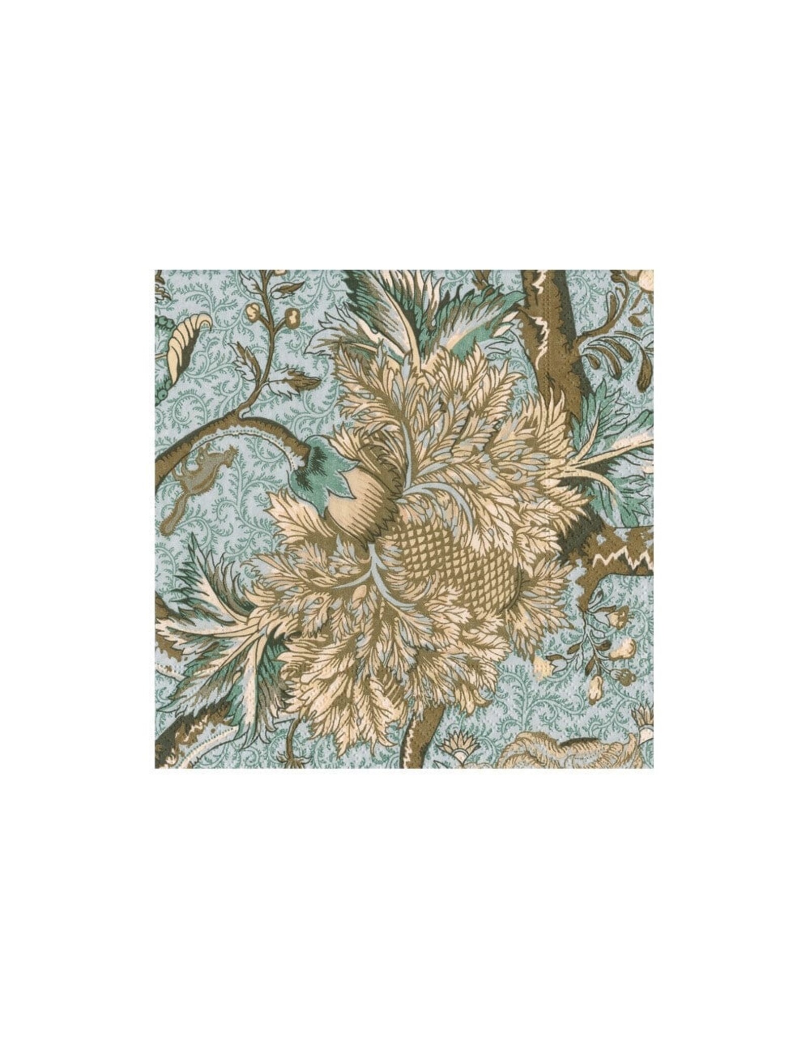 Caspari Paper Cocktail Napkins 20ct Pondicherry Mineral