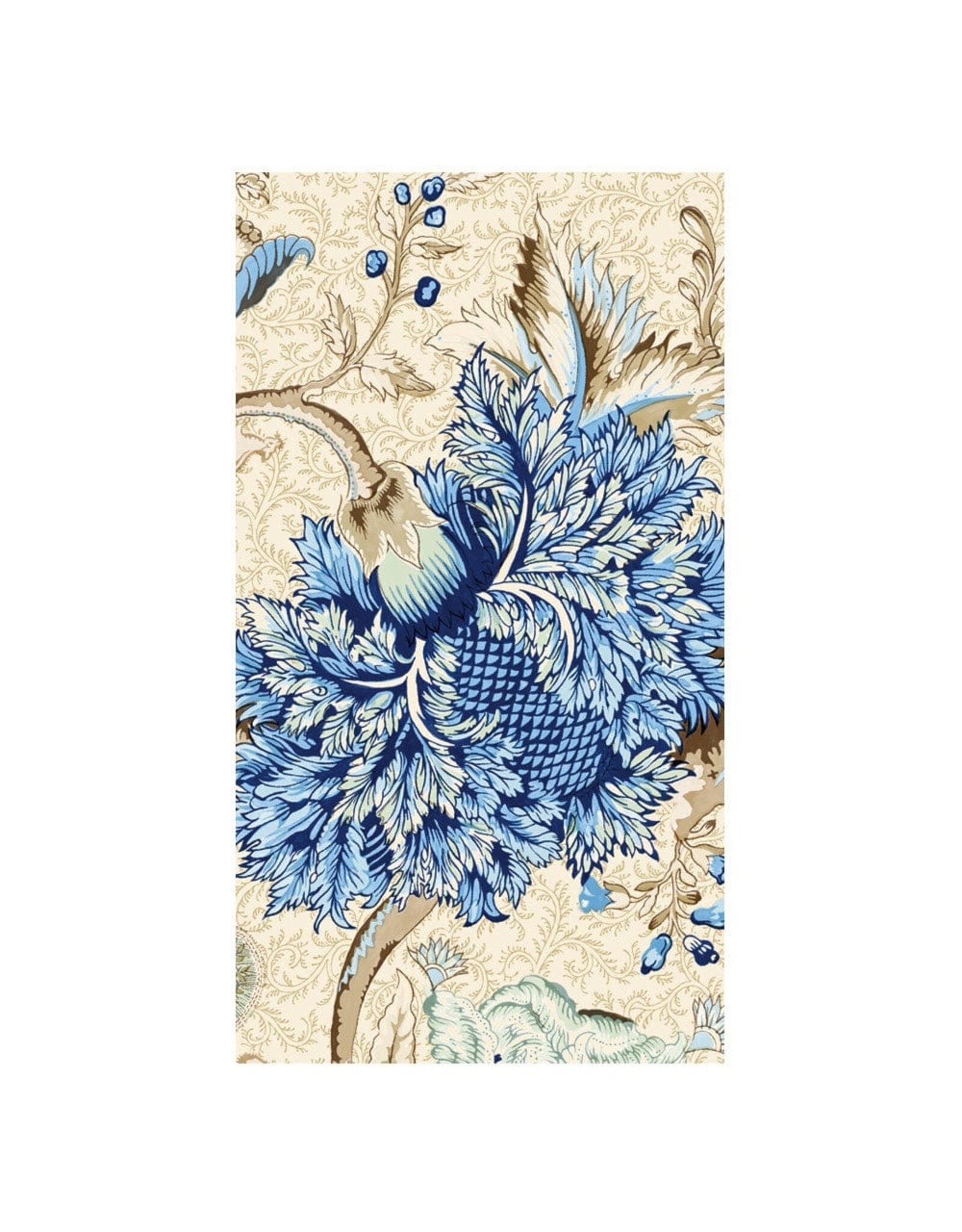 Caspari Paper Guest Towel Napkins Pondicherry Delft