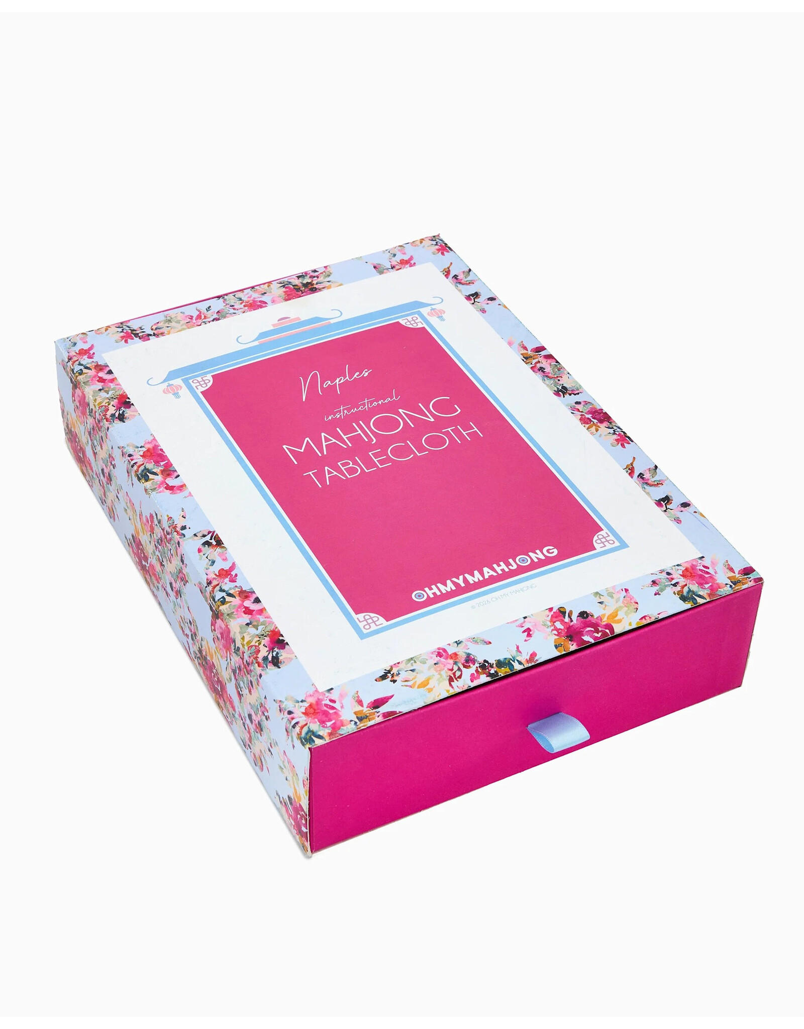 Oh My Mahjong Instructional Mahjong Tablecloth 56x56 Square NAPLES