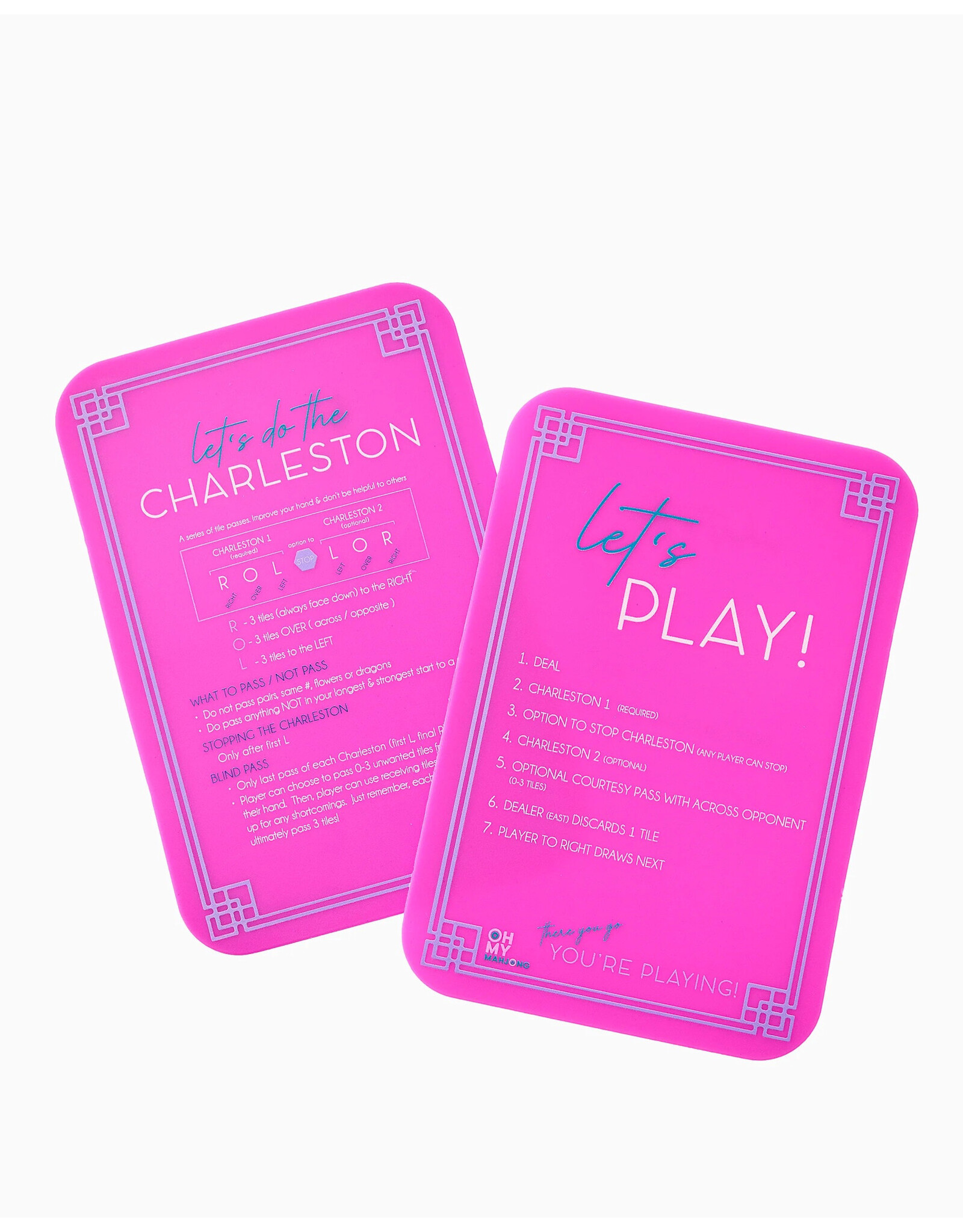 Oh My Mahjong Pink Mahjong Tile Shufflers For American Mah Jongg Game