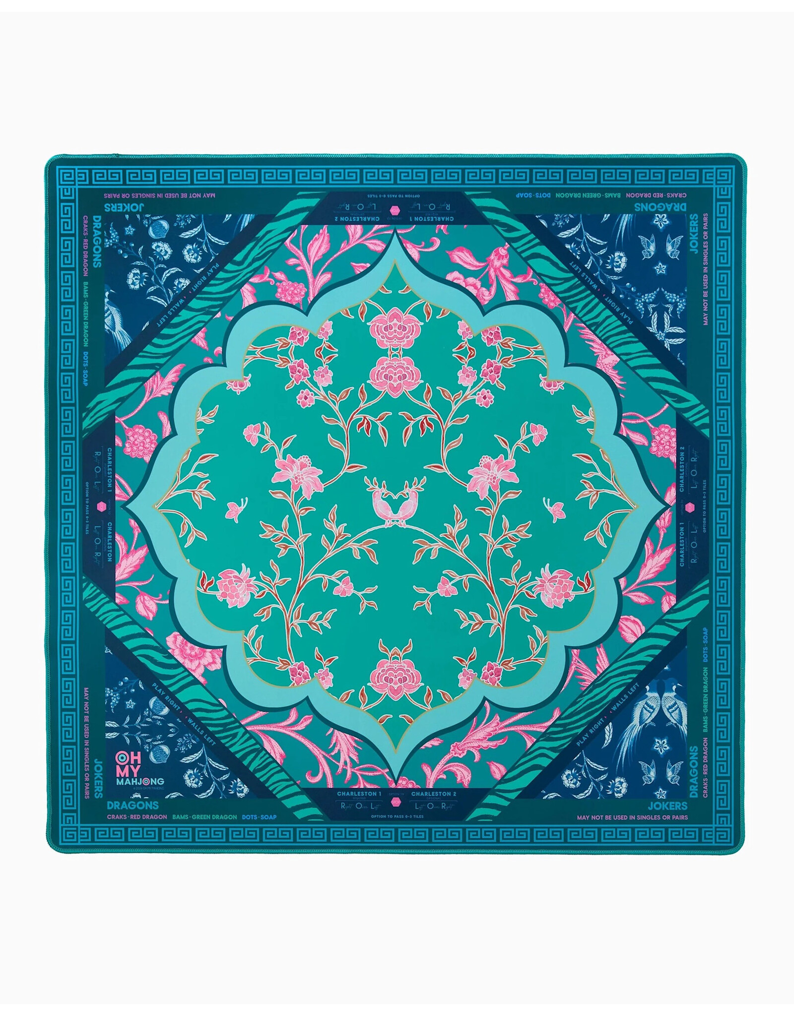 Oh My Mahjong Esme Mahjong Mat in Tube American Mah Jongg Game Mats