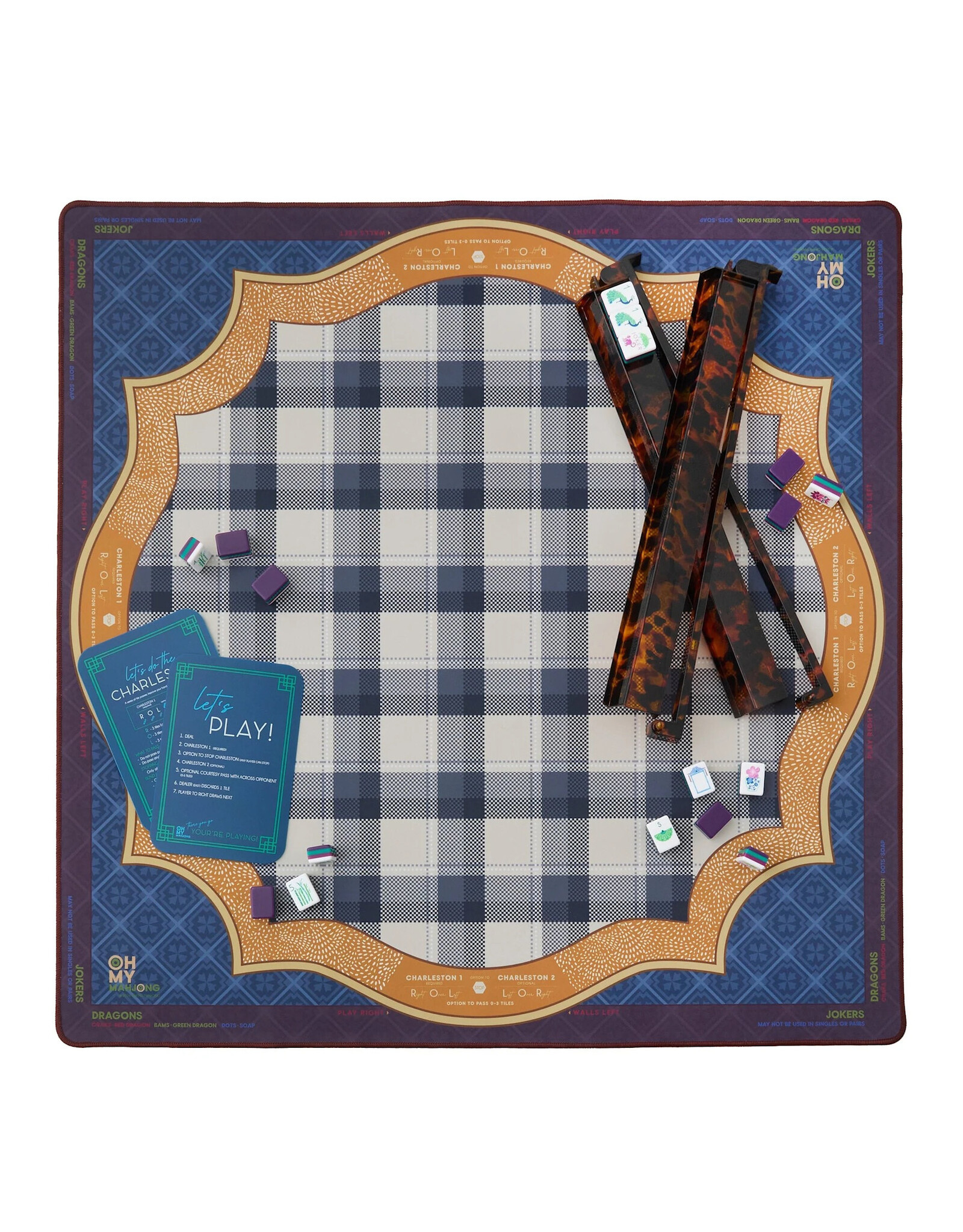 Oh My Mahjong Vanderbilt Mahjong Mat American Mah Jongg Game Mats