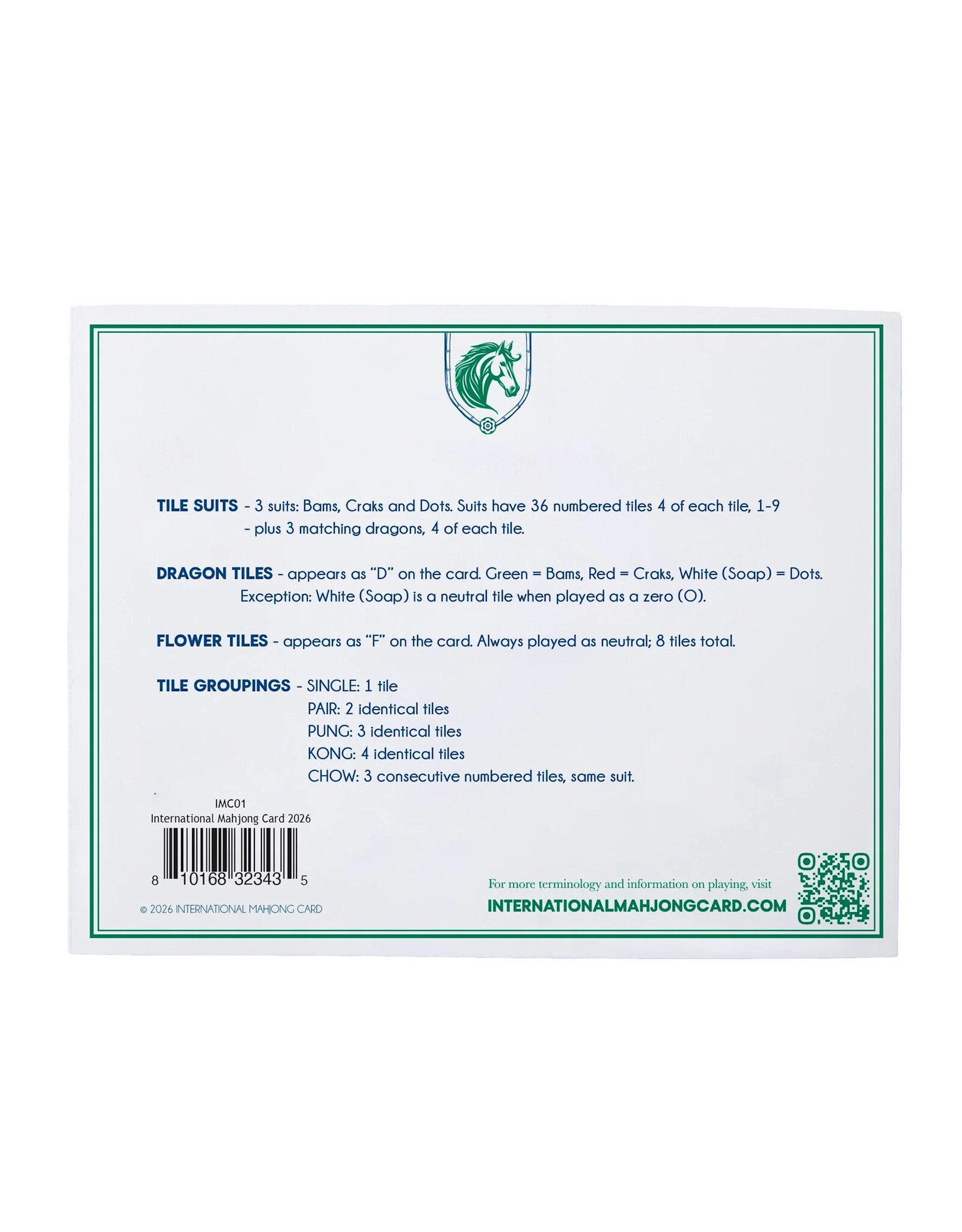 Oh My Mahjong International Mahjong Card 2026