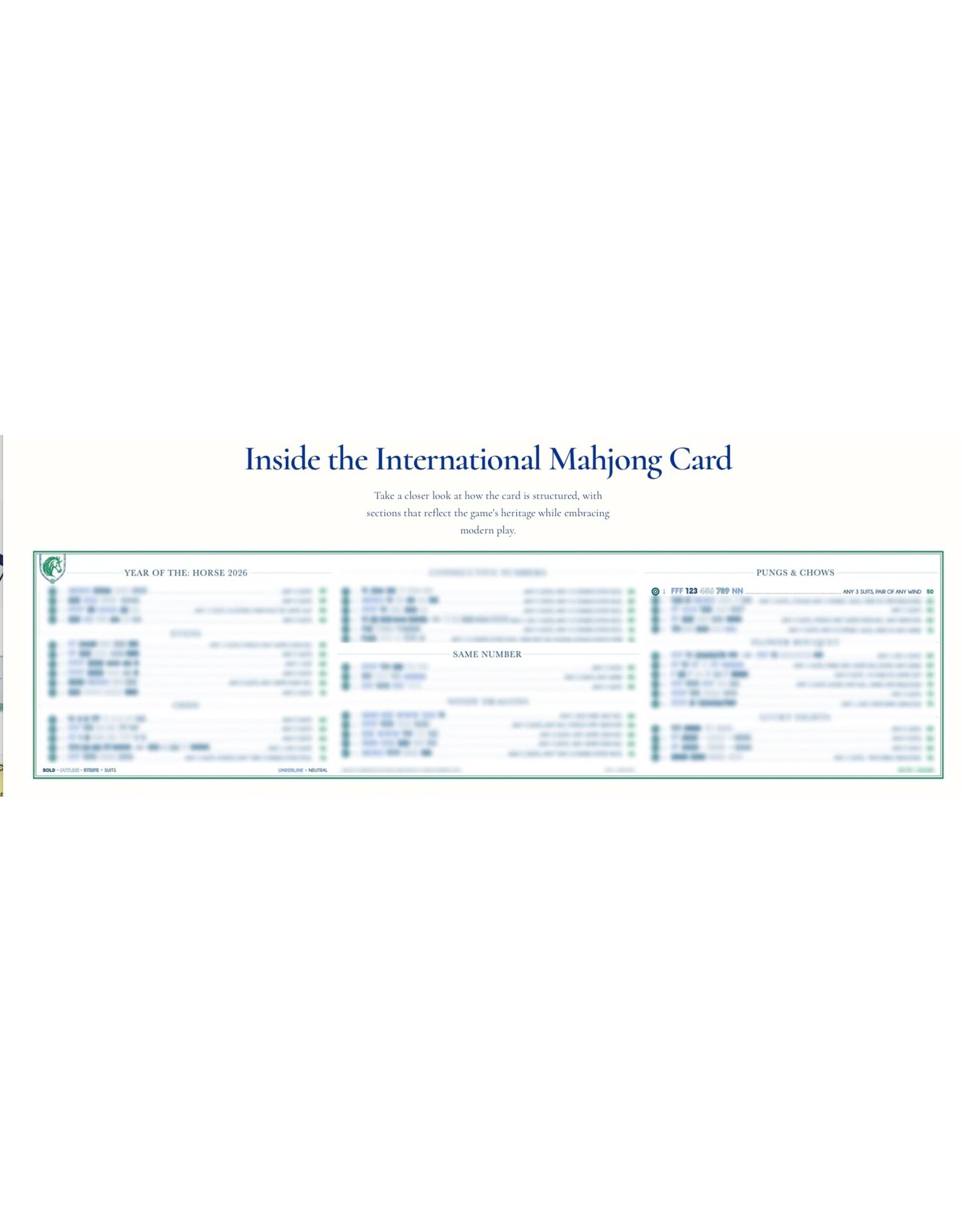 Oh My Mahjong International Mahjong Card 2026