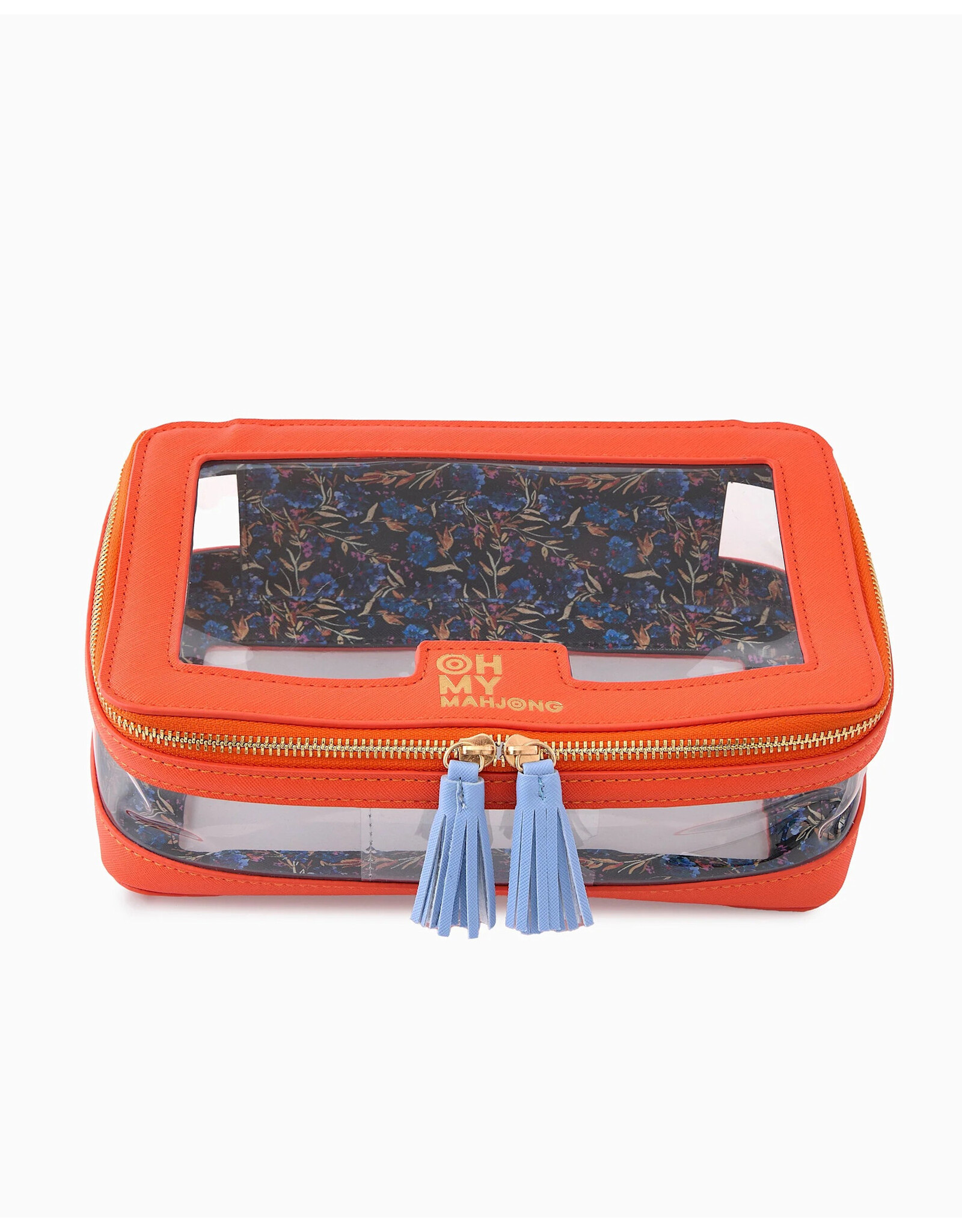 Oh My Mahjong Orange Mahjong Tile Storage Bag for Mah-Jongg Tiles
