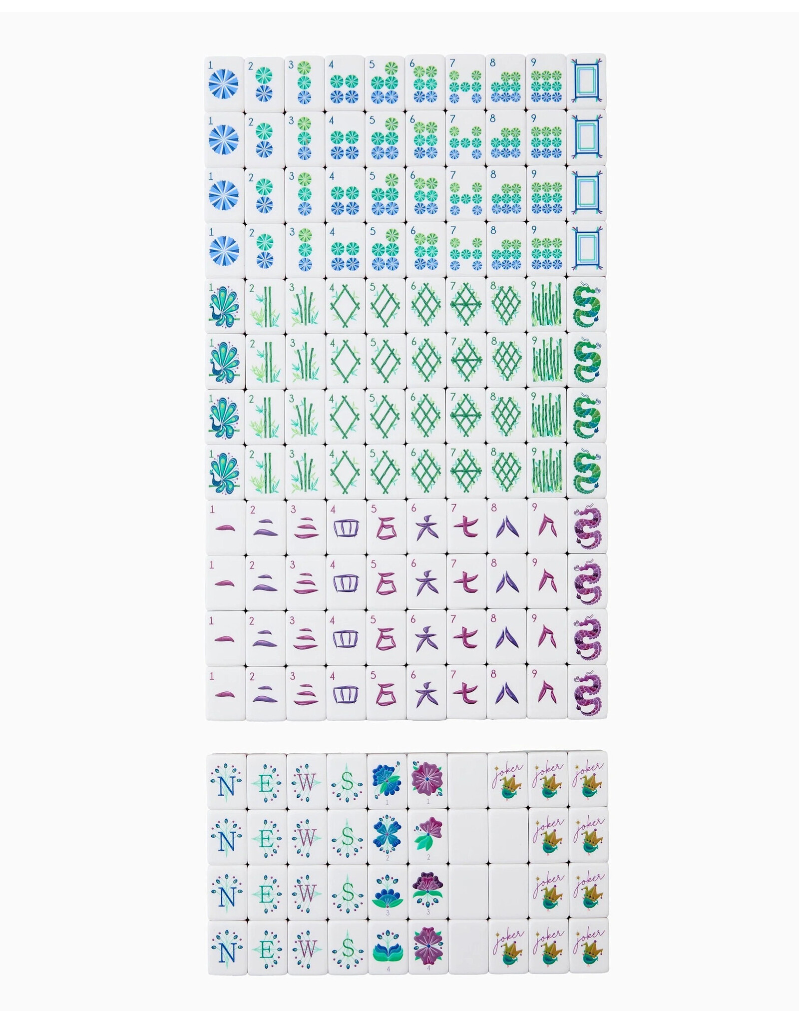 Oh My Mahjong Lagoon STARTER KIT American Mahjong Game Set