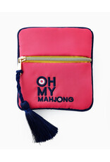 Oh My Mahjong Pink Mahjong Coin and Dice Bag