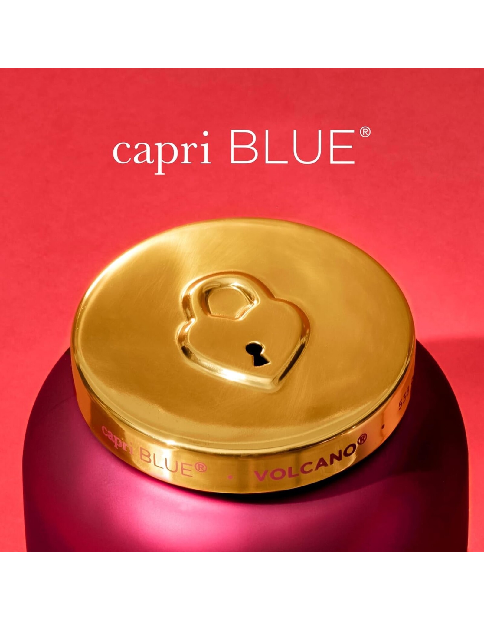 capri BLUE Volcano Candle Jar 19 Oz Locked In Love Limited Edition