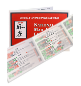 National Mah Jongg League 2026 Mahjong Card NMJL LARGE Size 6x5