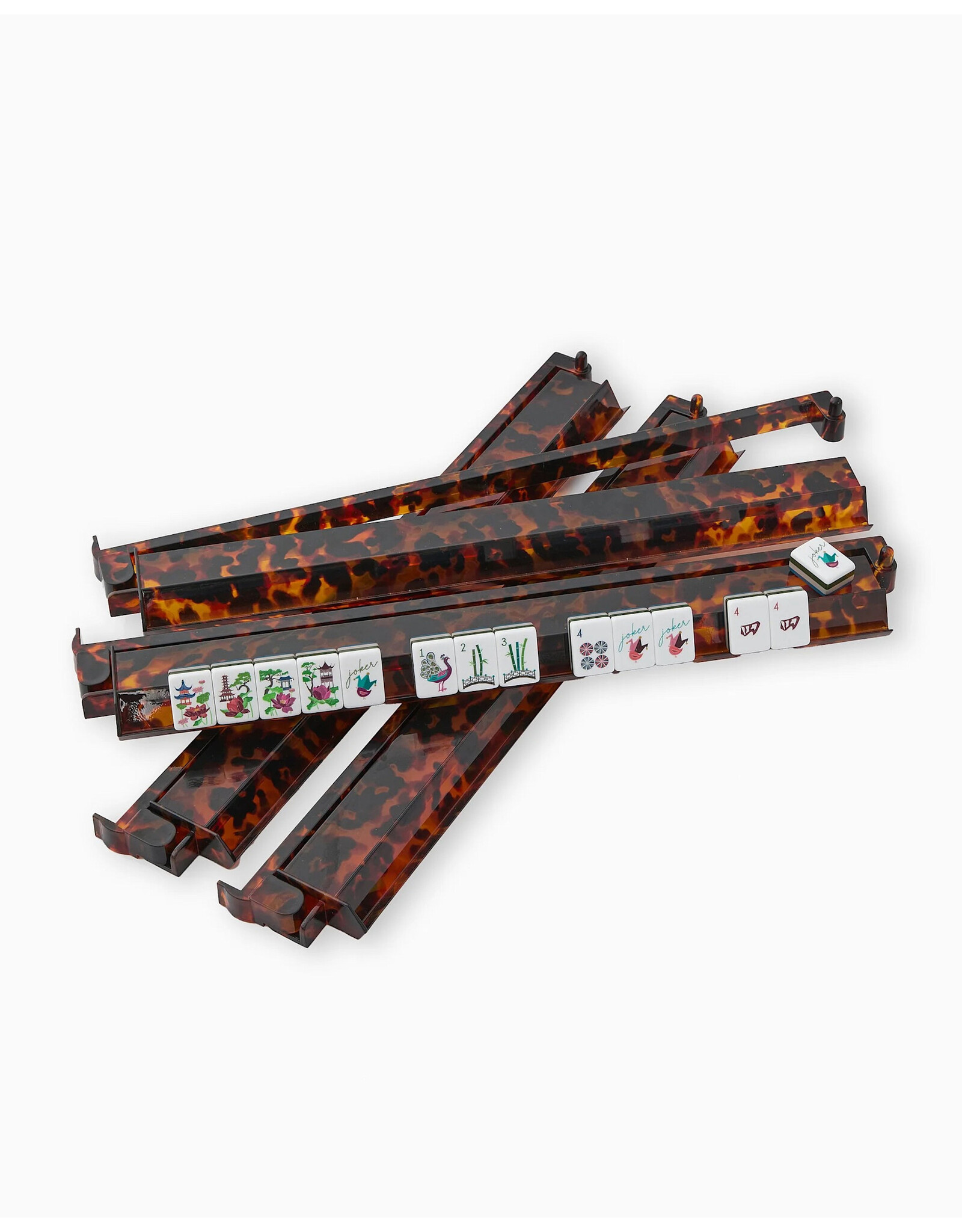 Oh My Mahjong Tortoise Shell Rack N Pusher Set For American Mahjong Tiles