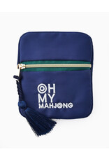 Oh My Mahjong Blue Mahjong Coin and Dice Bag