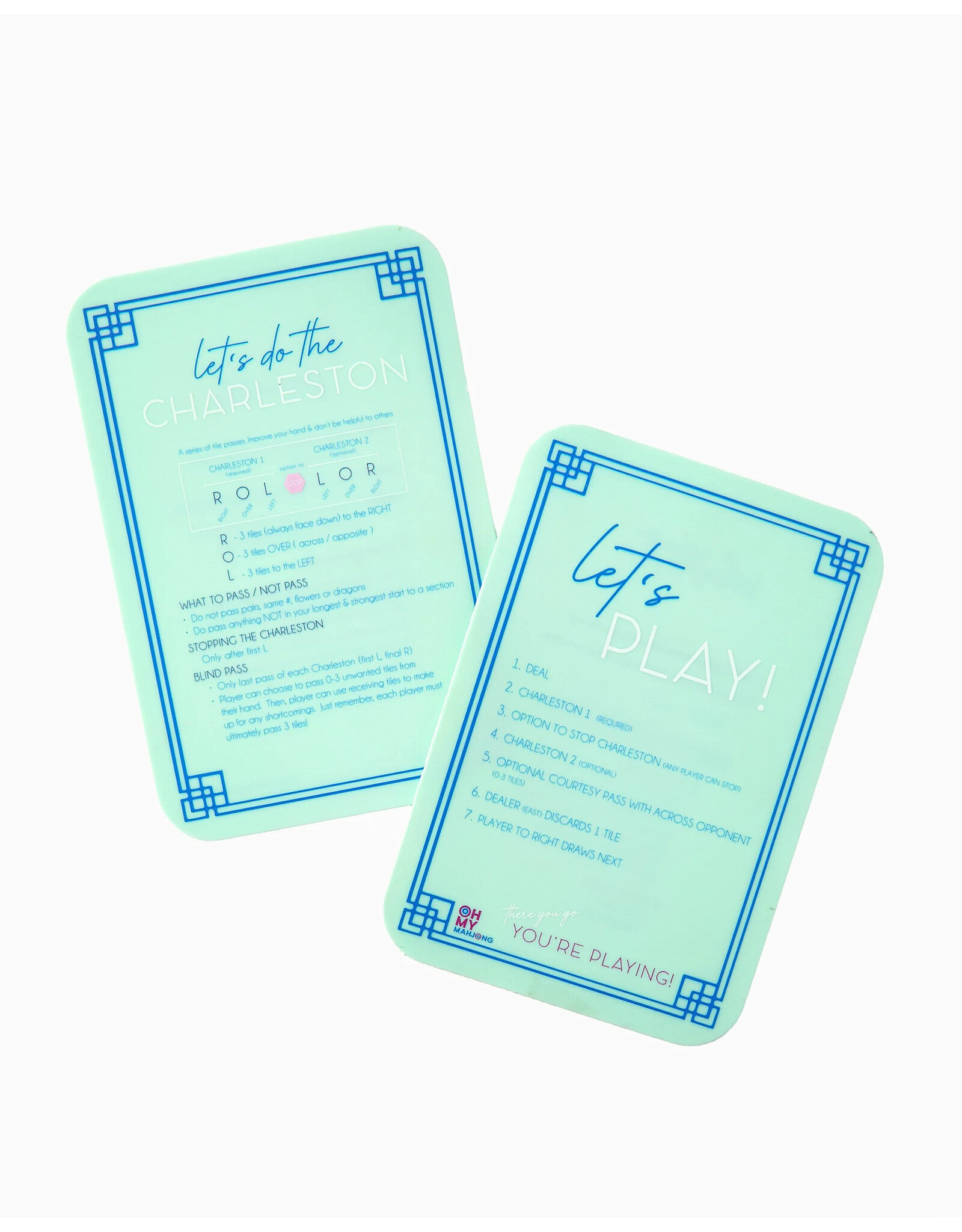 Oh My Mahjong Mint Mahjong Tile Shufflers For American Mah Jongg Game