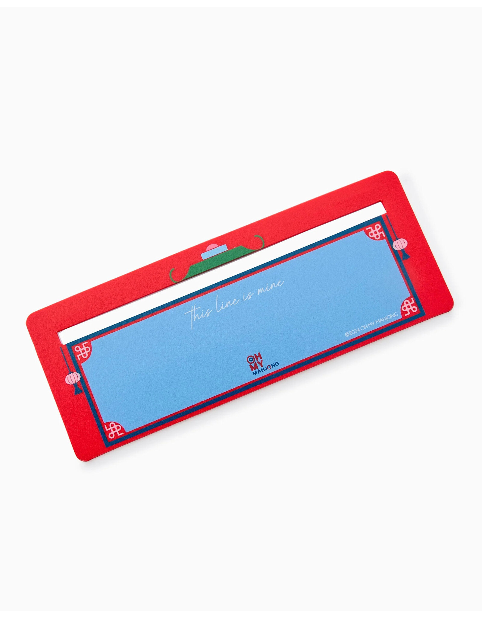 Oh My Mahjong Red Mahjong Line Finders for NMJL IMC Playing Cards