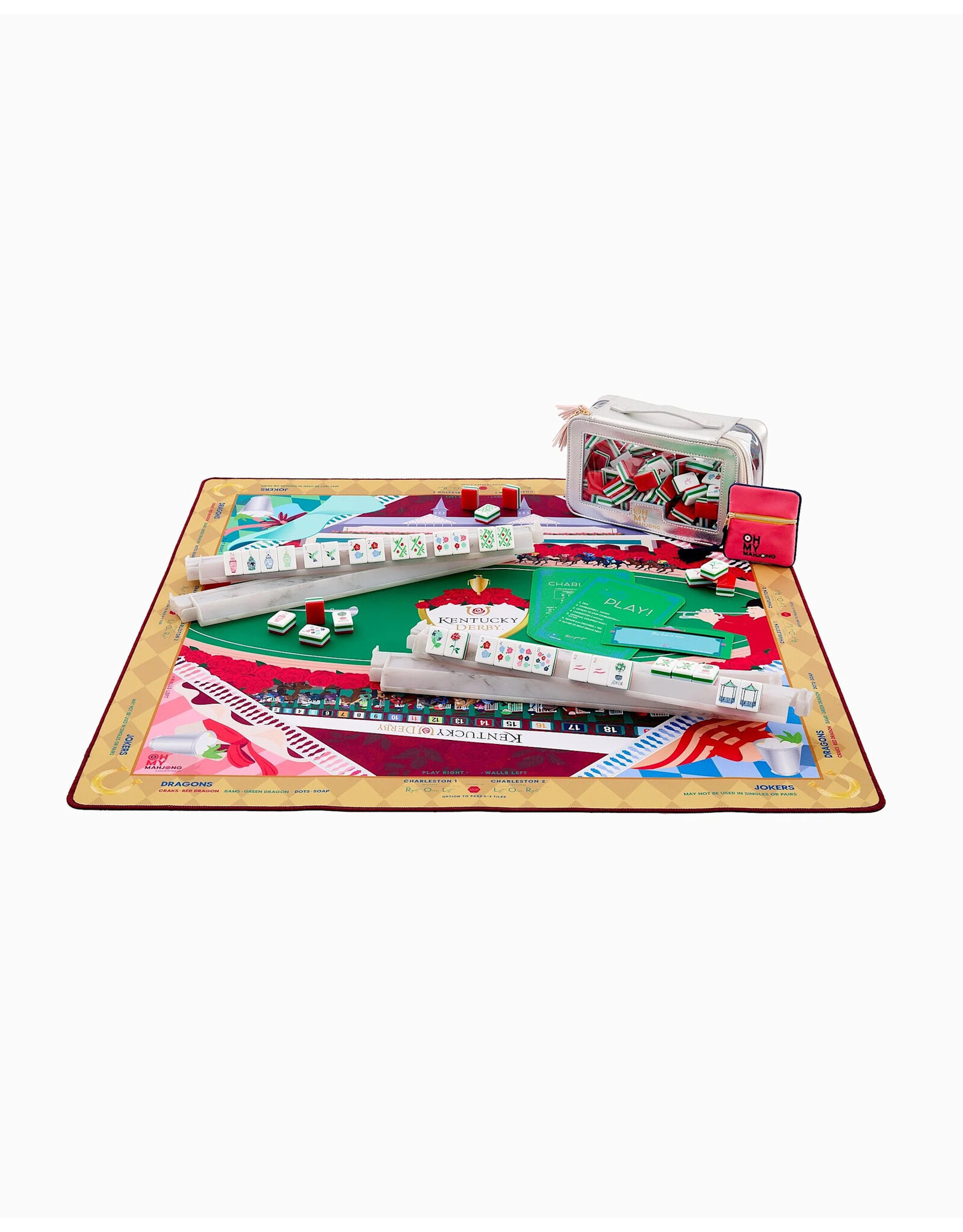 Oh My Mahjong Kentucky Derby Mahjong Mat American Mah Jongg Game Mats