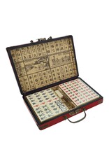 WE Games Traditional Chinese Mahjong Set Travel Size w 144 24mm White Tiles