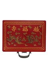 WE Games Traditional Chinese Mahjong Set Travel Size w 144 24mm White Tiles