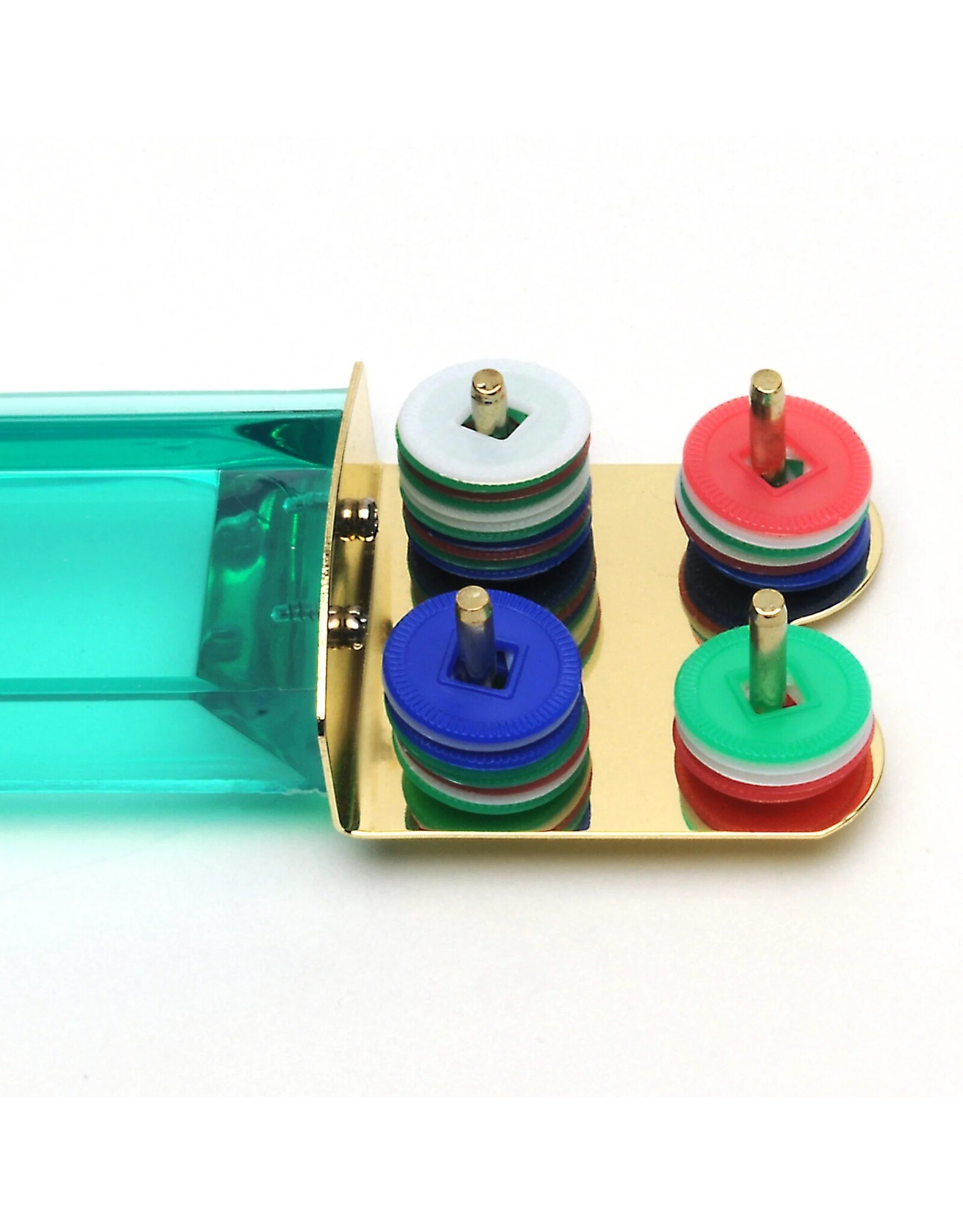 WE Games Multi-Color Acrylic Mahjong Racks Set of 4 For Mahjong Tiles