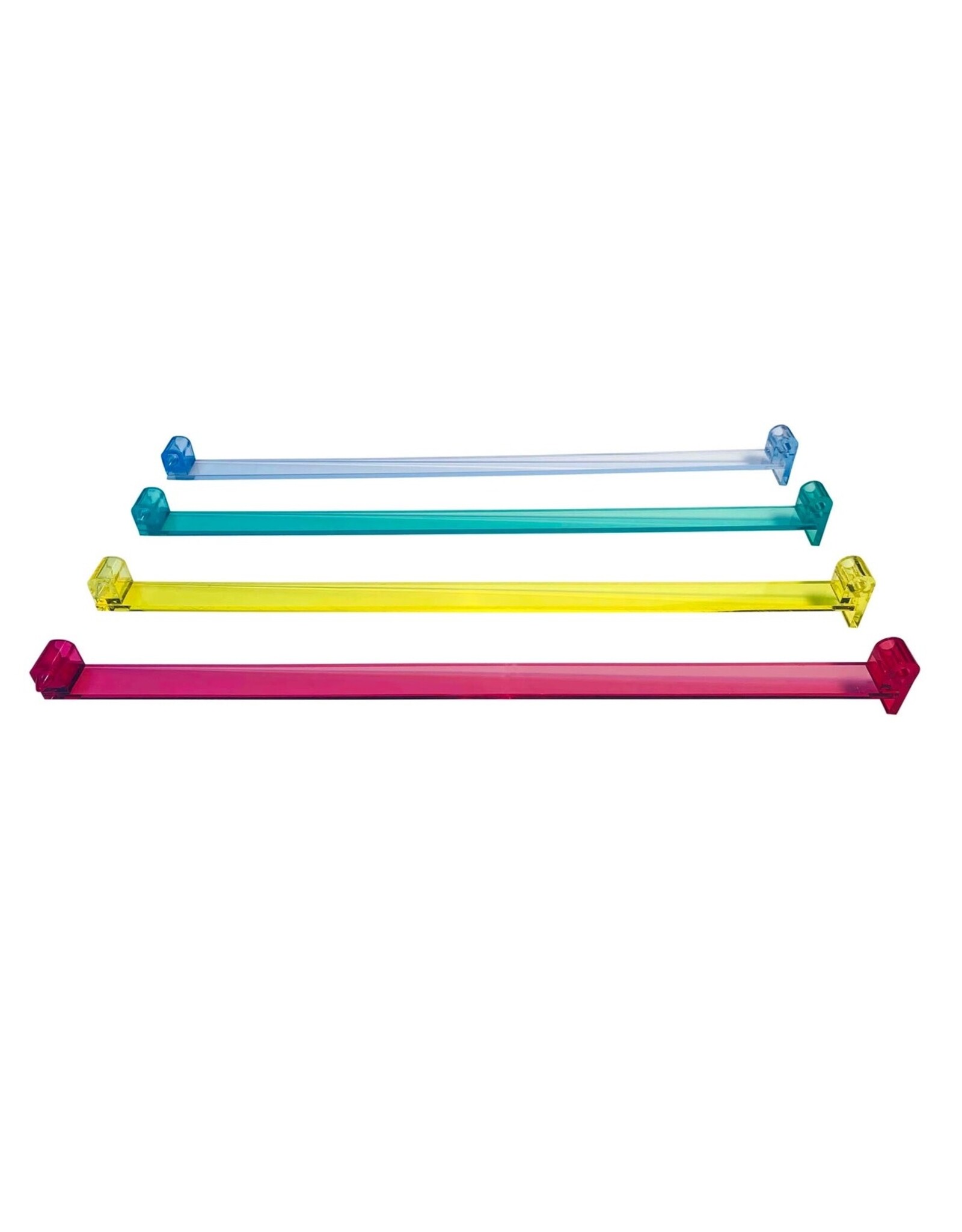 WE Games Multi-Color Acrylic Mahjong Pusher Arms Set of 4 For Mahjong Tile Rack