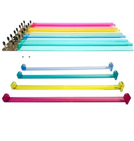 WE Games Multi-Color Acrylic Mahjong Racks & Pushers Set of 4 For Mahjong Tiles