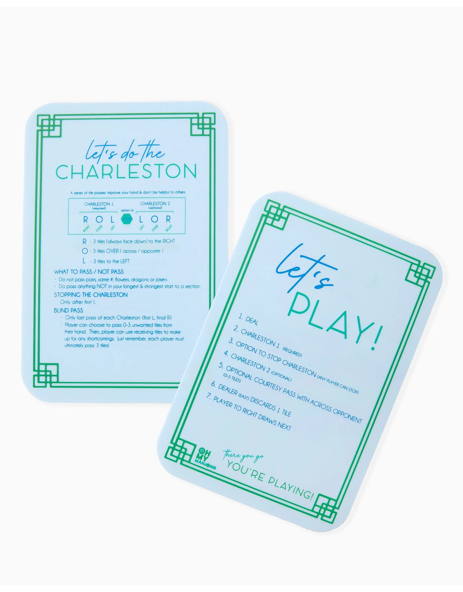 Oh My Mahjong Light Blue Mahjong Tile Shufflers For American Mah Jongg Game