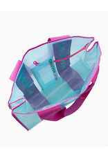 Oh My Mahjong Blue Mahjong Bag | Beach Bag w Wristlet