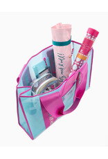 Oh My Mahjong Blue Mahjong Bag | Beach Bag w Wristlet