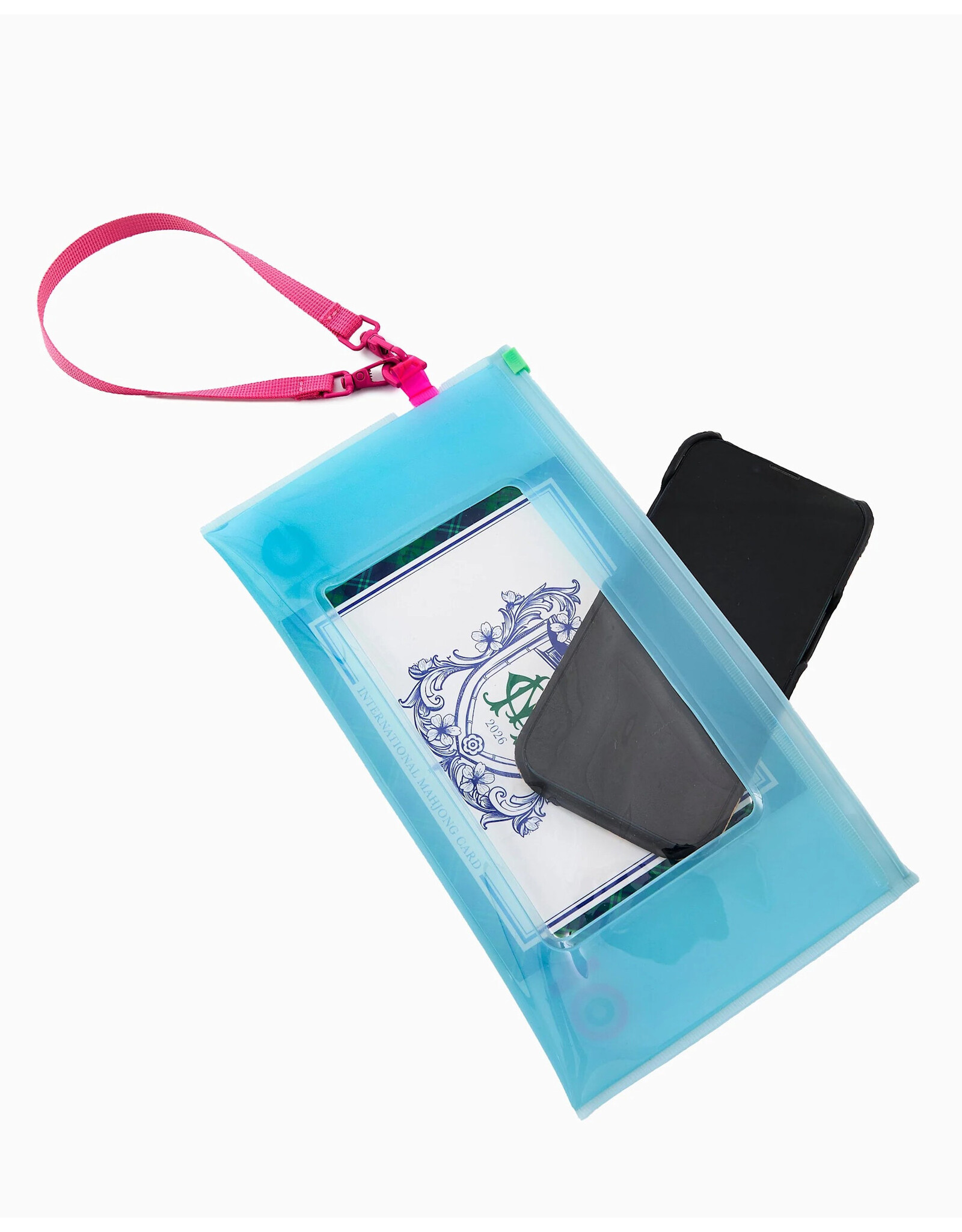 Oh My Mahjong Blue Mahjong Bag | Beach Bag w Wristlet