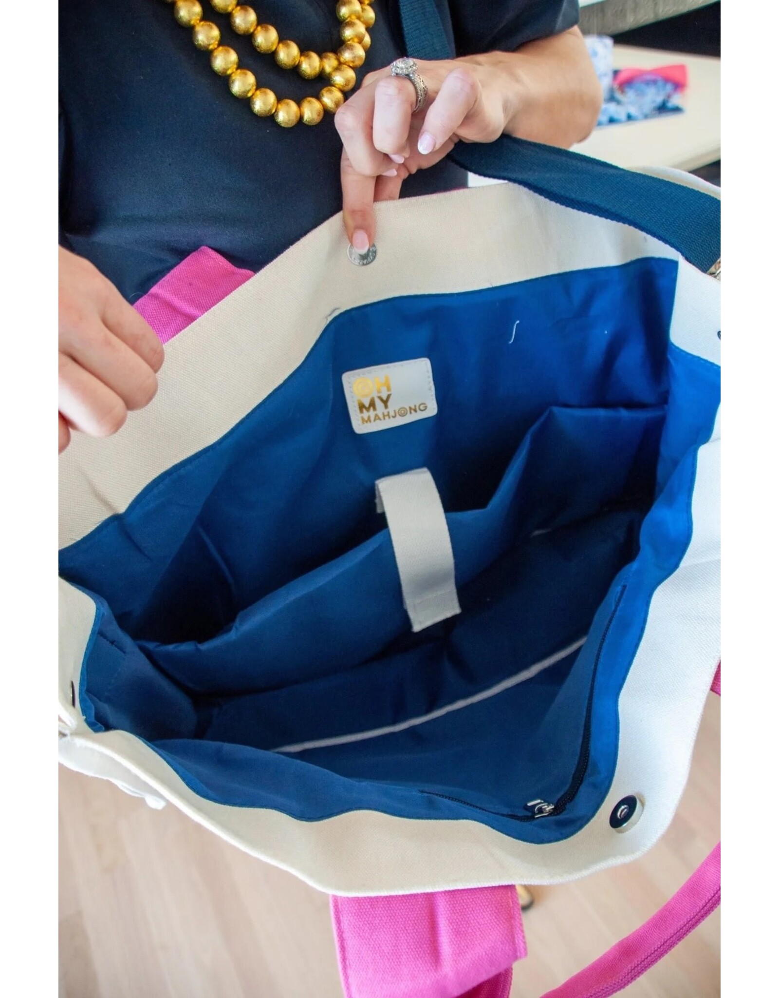 Oh My Mahjong Pink Mahj It All Bag |  Mahjong Bag