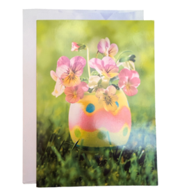 Avanti Easter Card Easter Egg w Flowers