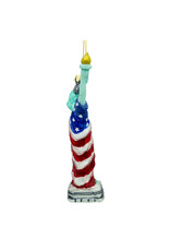 Kurt Adler Patriotic Glass 250th Anniversary USA Statue of Liberty